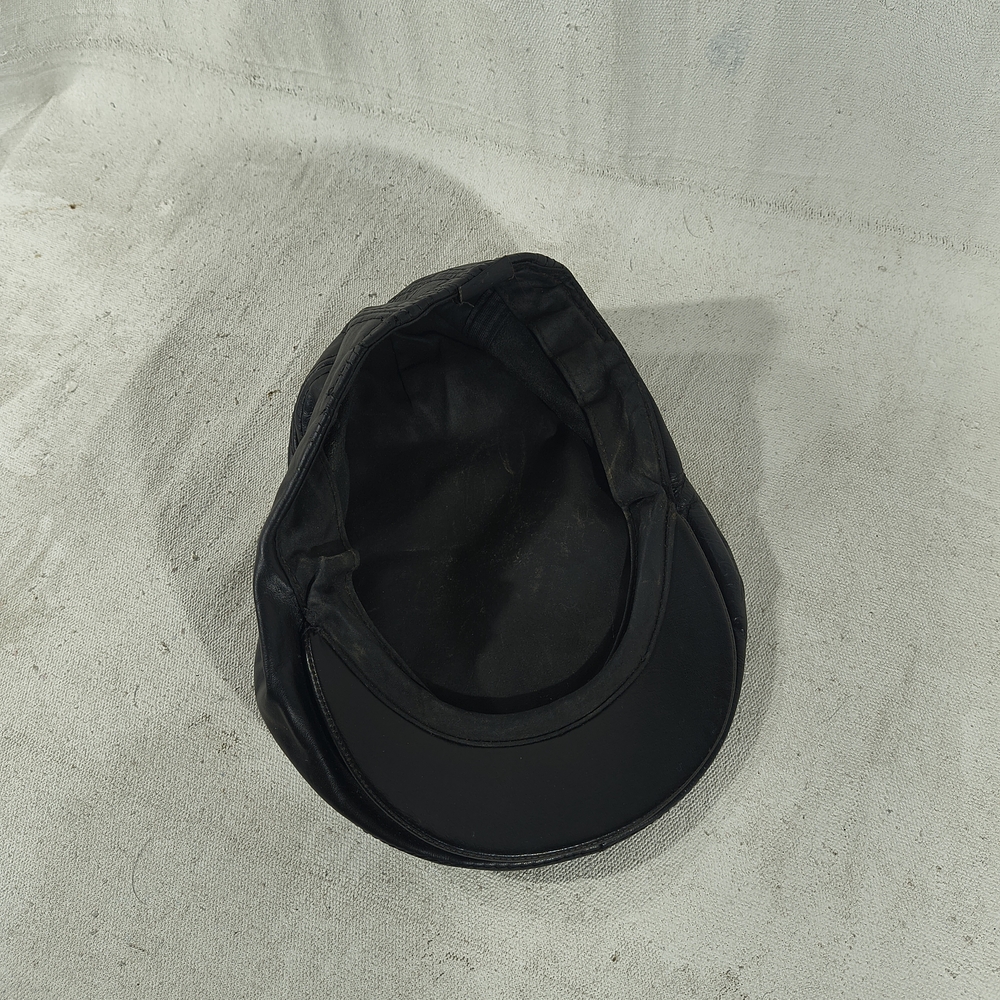 Source Unknown Black Leather Cap - image 3